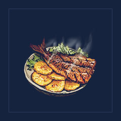 Fish and Tostones