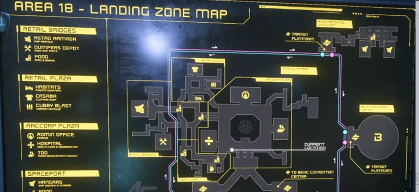 Landing Zone Map