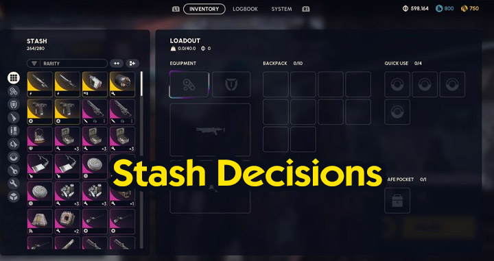 Stash Decisions