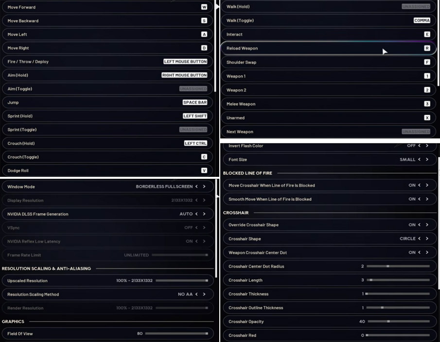 Setting screenshot