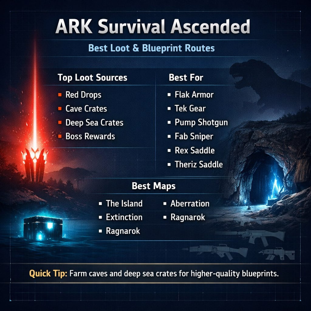 ARK Survival Ascended Loot & Blueprint Guide: Best Drop Locations