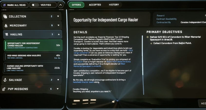 hauling contract