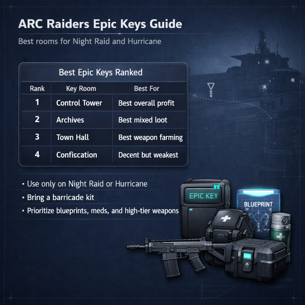 ARC Raiders Best Epic Keys Guide Which Key Rooms Are Actually Worth Using ARC Raiders Best Epic Keys Guide Which Key Rooms Are Actually Worth Using