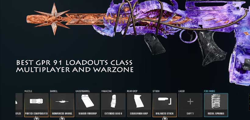 COD Black Ops 6 Best GPR 91 Loadouts Class For Multiplayer and Warzone