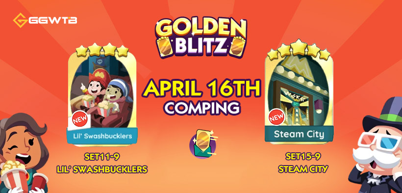 Monopoly GO Next Golden Blitz Event - Movie Night Album (3/06-5/01)