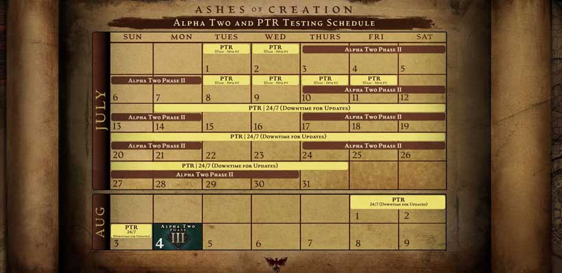 Ashes of Creation Alpha Two: Phase 3 Launches on August 4, 2025