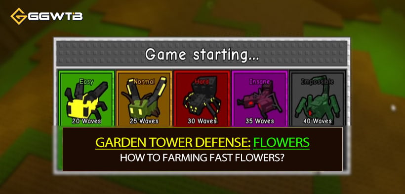 How to Farming Garden Tower Defense Fast Flowers?
