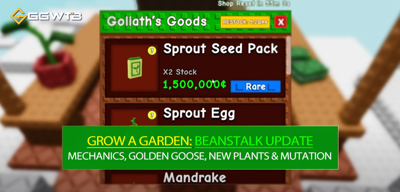Grow a Garden Beantock Update: Event Mechanics, Golden Goose, New Plants ROI & Mutation Strategy