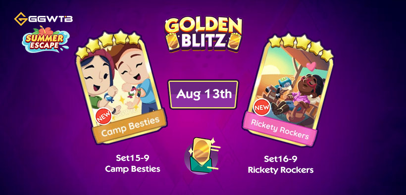 Monopoly GO Next Golden Blitz Event - Summer Escape Album