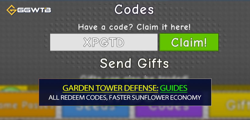 Garden Tower Defense All Redeem Codes, Faster Sunflower Economy & Three Limited Flowers