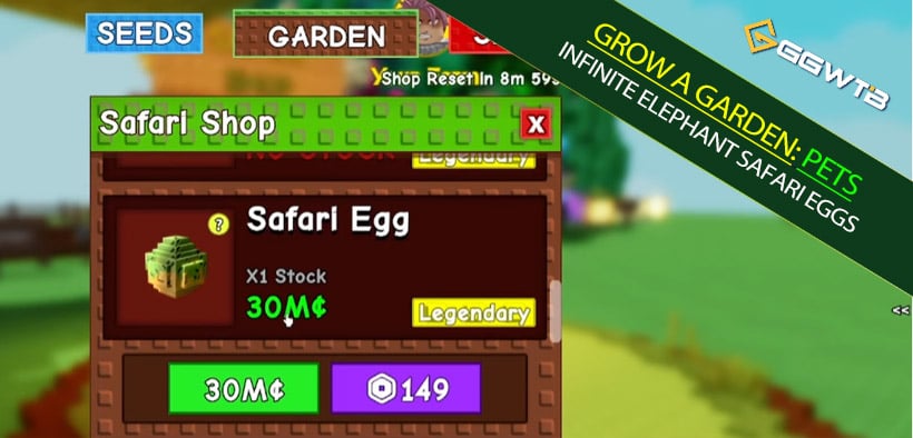How to Farm Infinite ELEPHANT Safari Eggs in Grow a Garden (Free-to-Play Friendly)