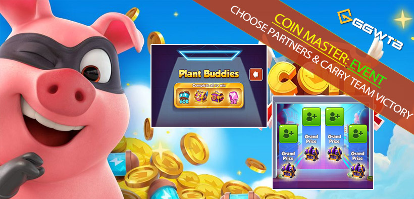 Coin Master Plant/Hatch Buddies: Choose Partners & Carry Team to Victory