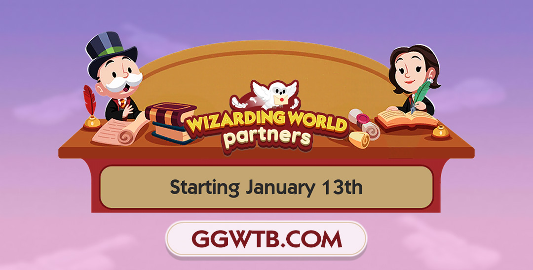 Monopoly Go Wizarding World Partners Events (Jan 13th-18th): Compete Get Wild Sticker Strategy