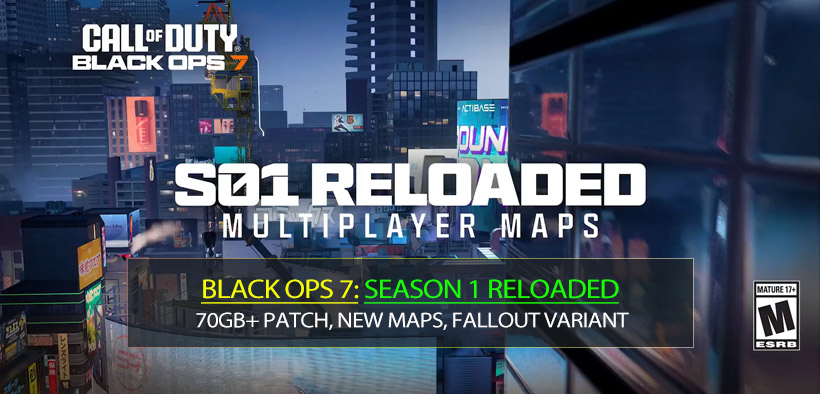 Black Ops 7 Season 1 Reloaded: 70GB+ Patch, New Maps, Fallout Variant