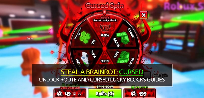 Steal a Brainrot Fastest Cursed Base Unlock Route and Cursed Lucky Blocks Guides