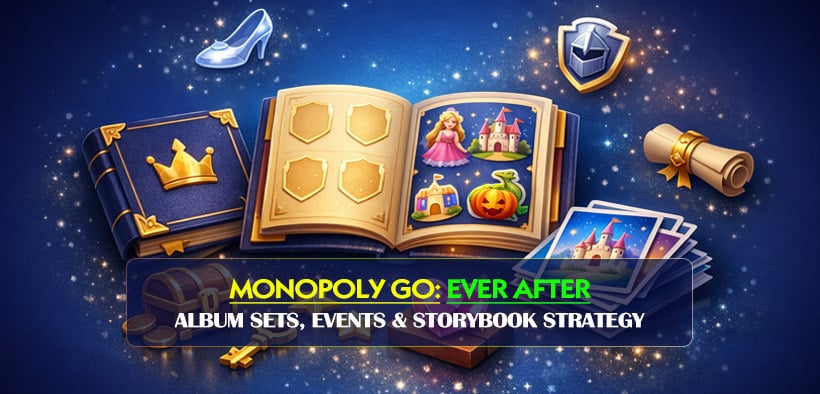 Monopoly GO Ever After Season(April 8th) Album Sets, Events, Minigames & Storybook Strategy