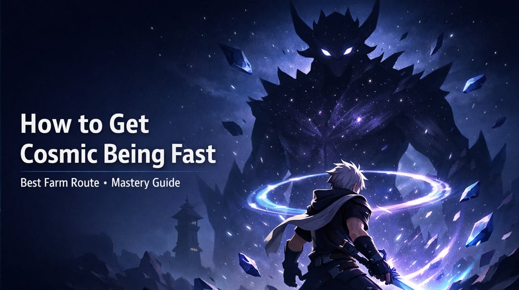Sailor Piece Get Cosmic Fast: Best Farm Route + Mastery Guides