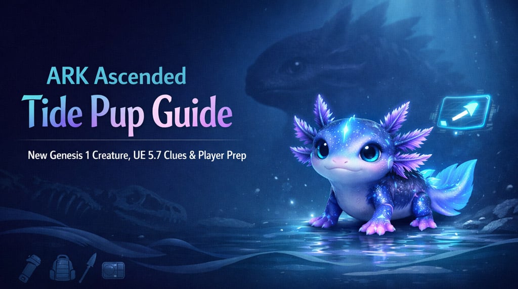 ARK Ascended Tide Pup Guide: New Genesis 1 Creature, UE 5.7 Update Clues