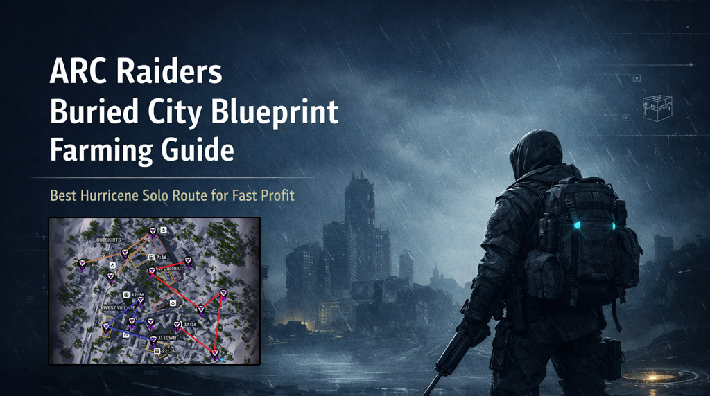 ARC Raiders Buried City Blueprint Farming Guide: Best Hurricane Solo Route for Fast Coins