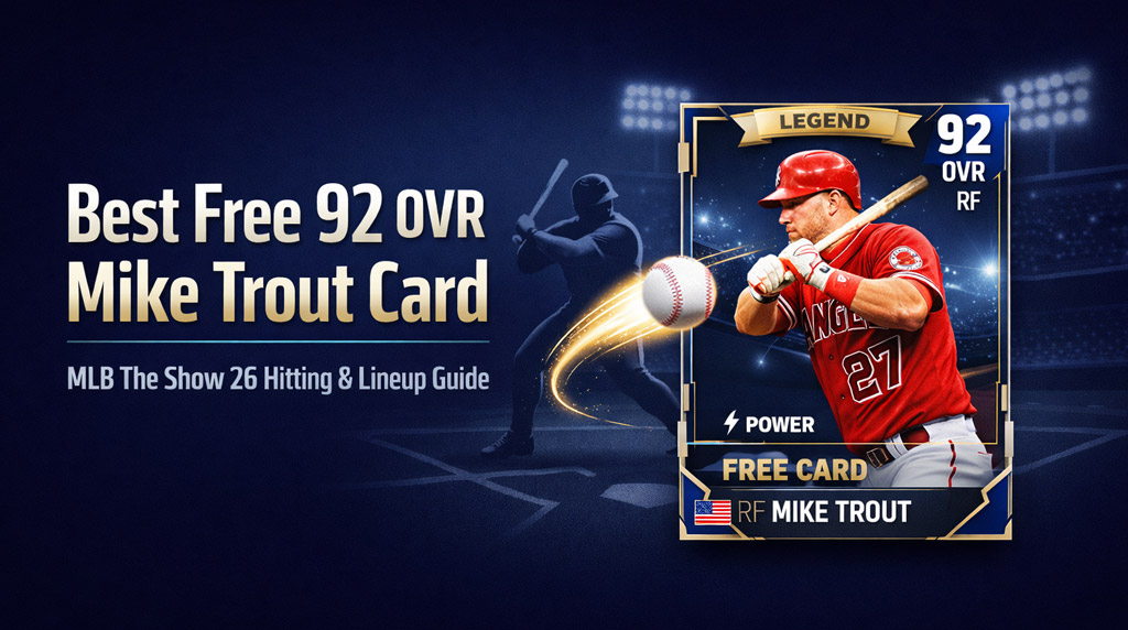 Best Free 92 OVR Mike Trout Card in MLB The Show 26: Is He Worth Using?
