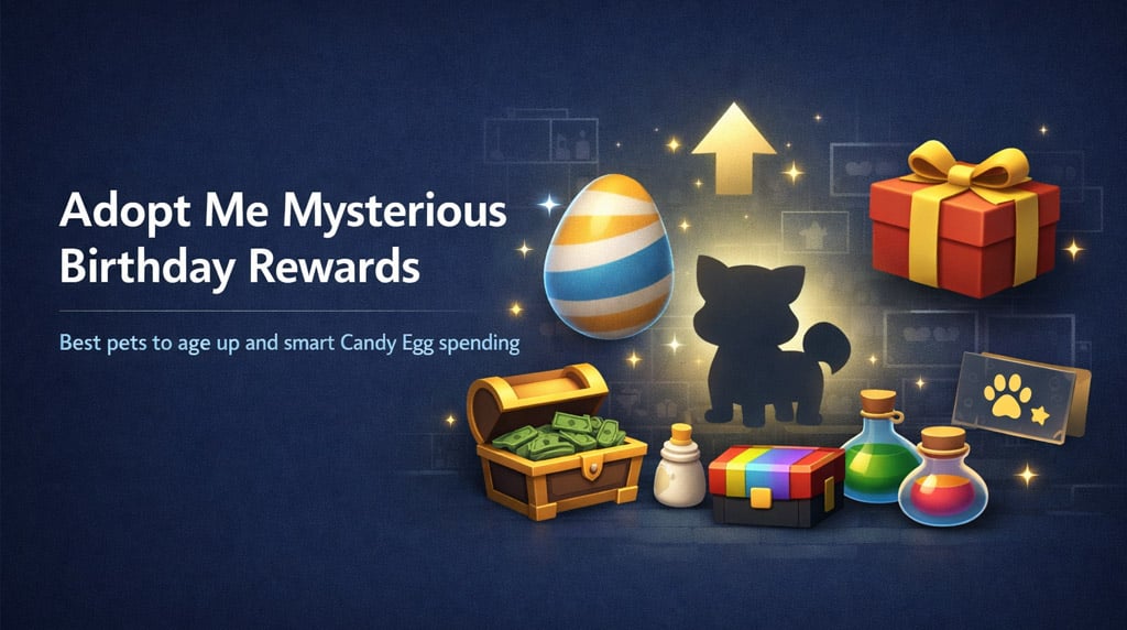 Adopt Me Mysterious Birthday Rewards: Best Pets to Age Up and Smart Candy Egg Spending