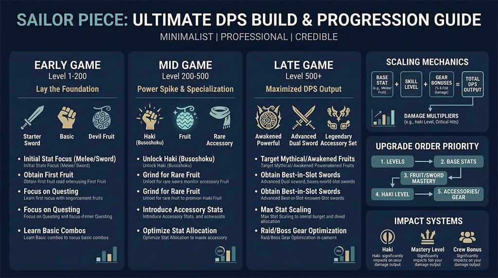 Sailor Piece Maximum DPS Team Build Guide: Best Damage Upgrade Order