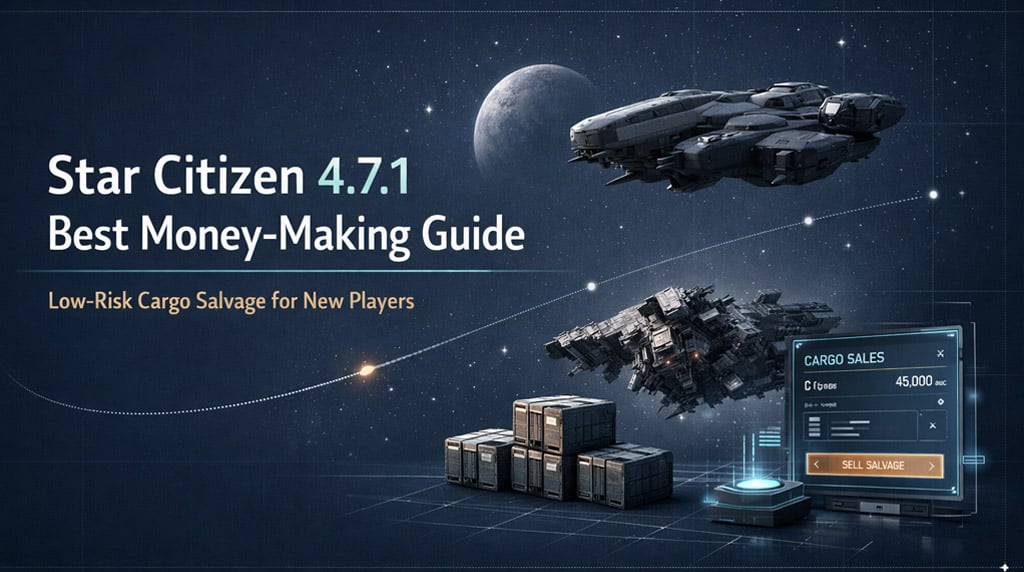 Star Citizen 4.7.1 Best aUEC-Making Method: Easy Cargo Salvage Guide