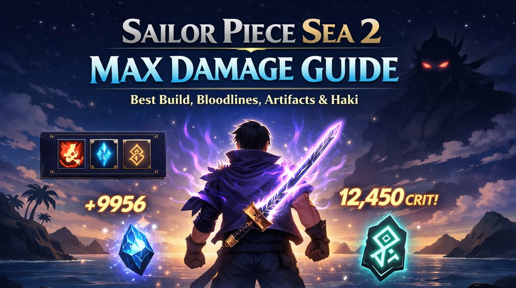 Sailor Piece Sea 2 Max Damage Guide: Best Build, Bloodlines, Artifacts & Haki Tips