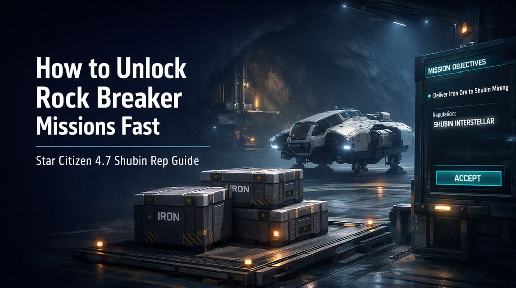 How to Unlock Rock Breaker Missions Fast in Star Citizen 4.7?