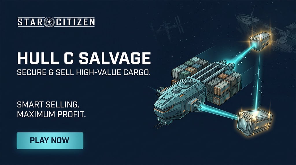 How to Make Million Star Citizen aUEC Per Hour with Hull C Salvage?