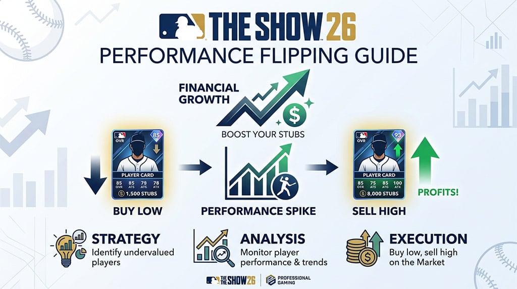 How to Make MLB The Show 26 Stubs With Performance Flipping?