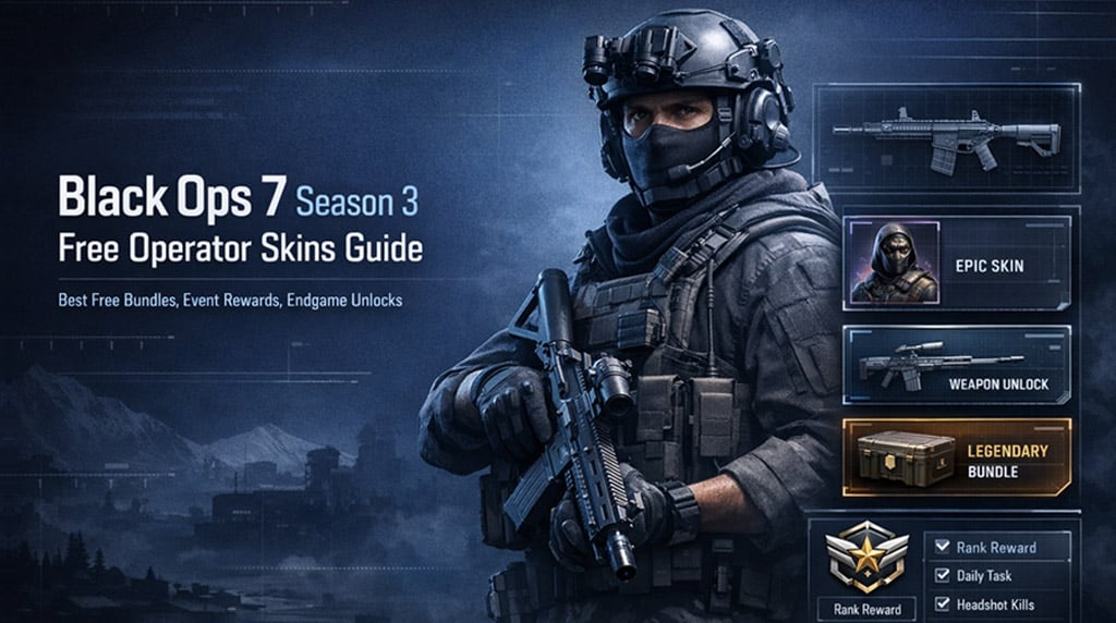 Bo7 Season 3 Free Operator Skins: Unlock Free Bundles, Event Rewards, and Ranked Skins