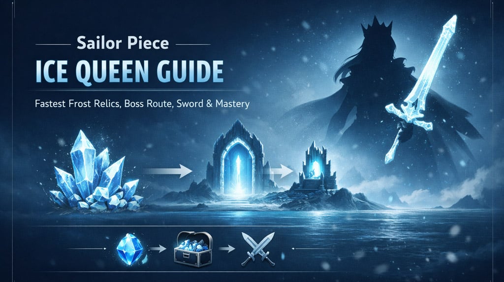Sailor Piece Ice Queen Guide: Get Frost Relics, Ice Queen Sword, Ezdeath, and Mastery