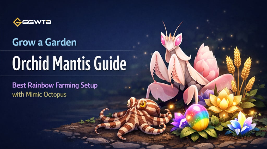 Grow a Garden Orchid Mantis Guide: Best Rainbow Farming Setup with