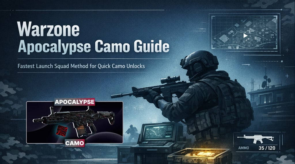 Bo7 Warzone Apocalypse Camo Guide: Fastest Launch Squad Method to Unlock Camos Fast