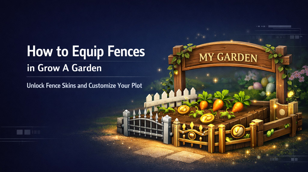 How to Find and Equip Fence Skins in Grow A Garden?