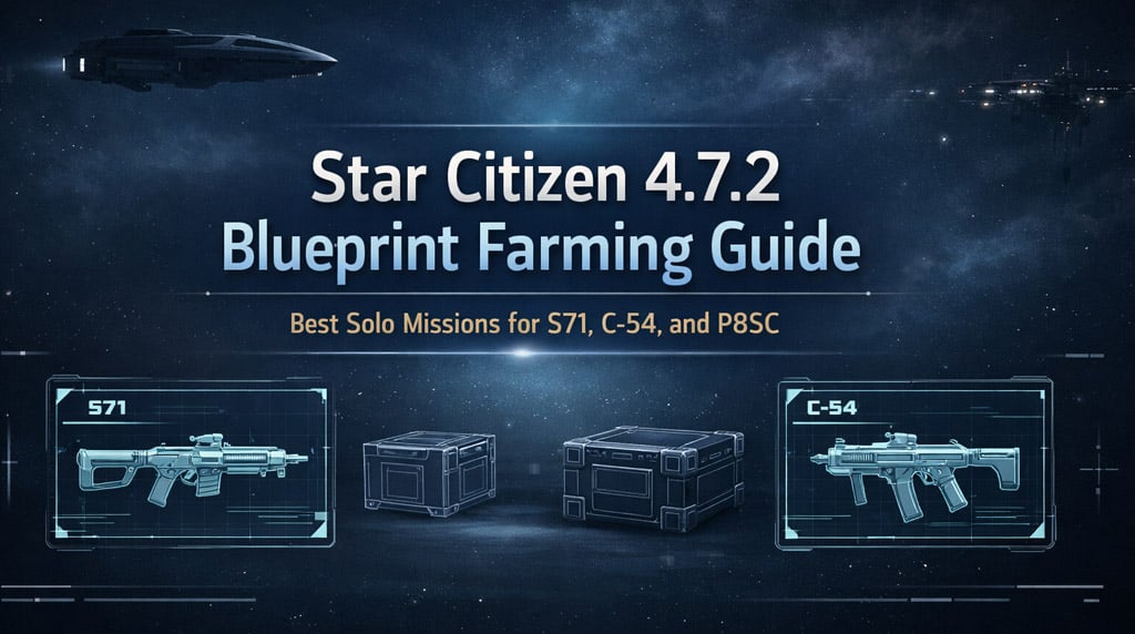 Star Citizen 4.7.2 Blueprint Farming Guide: Best Solo Missions for S71, C-54, and P8SC