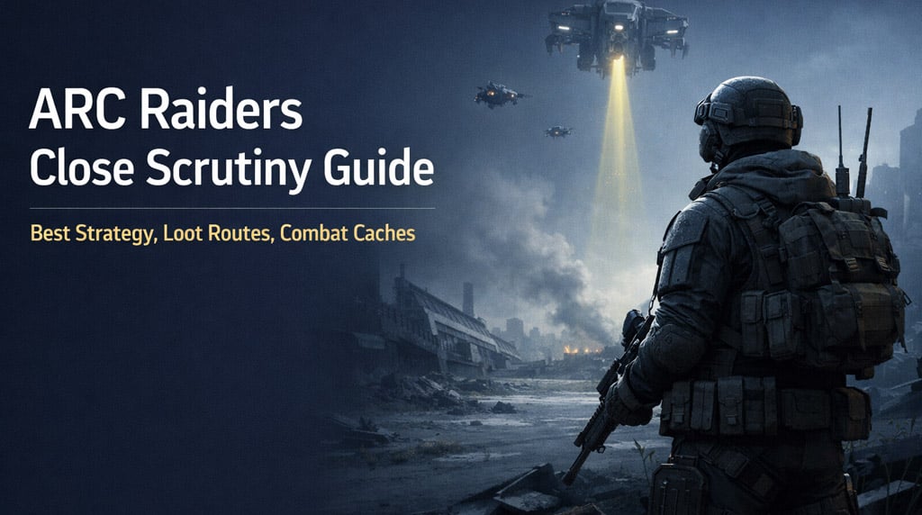  ARC Raiders Close Scrutiny Guide: Vaporizer Tips, Combat Caches & Fast Loot Runs