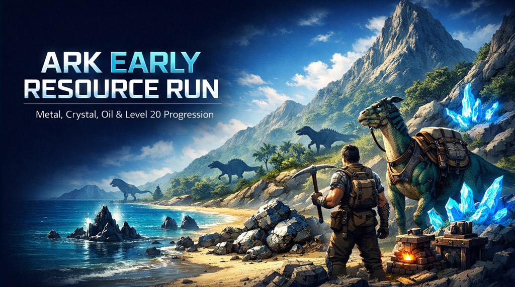 ARK Early Resource Run Guide: Metal, Crystal, Oil, and Level 20 Progression