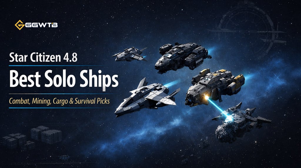 Star Citizen 4.8 Best Solo Ships for Combat, Mining, Cargo, and Survival