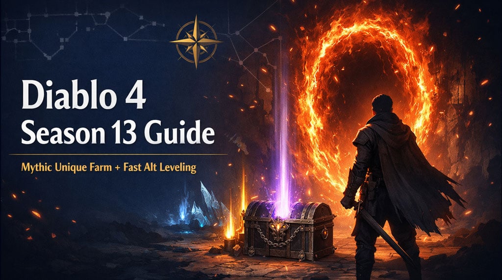 Diablo 4 Season 13 Mythic Unique Farm & Fast Alt Leveling Guide: Infernal Hordes, Warplans