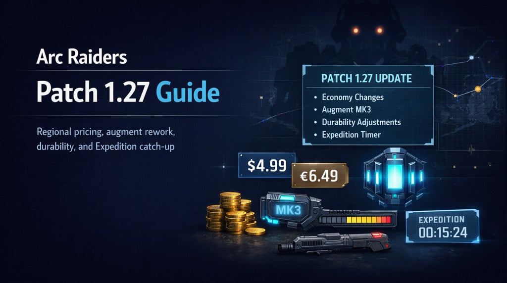 Arc Raiders Patch 1.27: Regional Pricing, Augment Rework, and Expedition Catch-Up