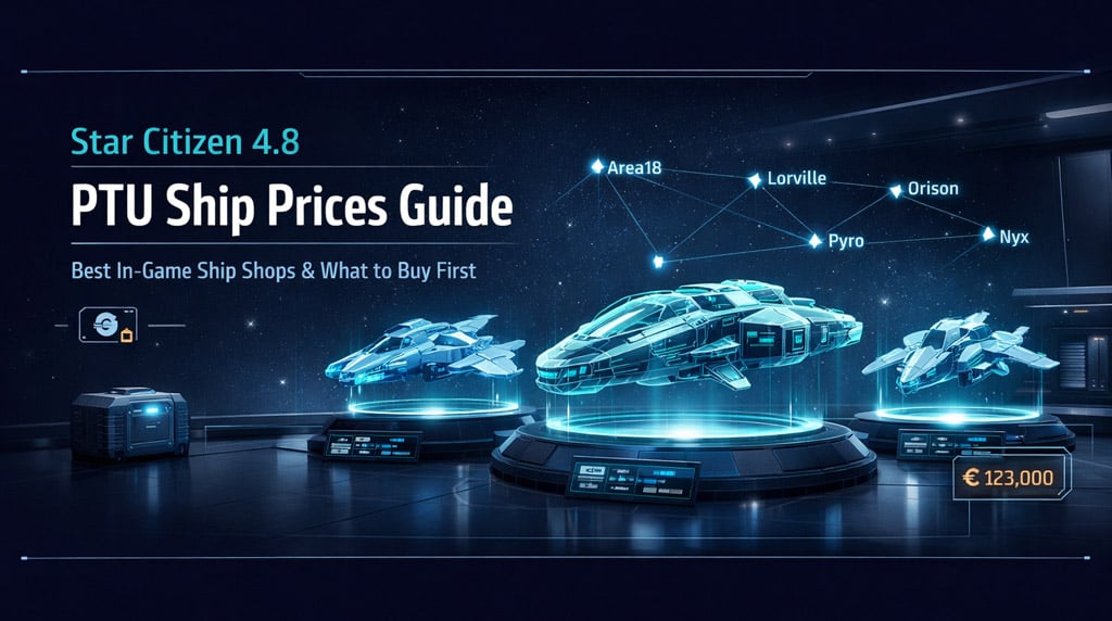 Star Citizen 4.8 PTU Ship Guide: Best In-Game Ship Shops and What to Buy First
