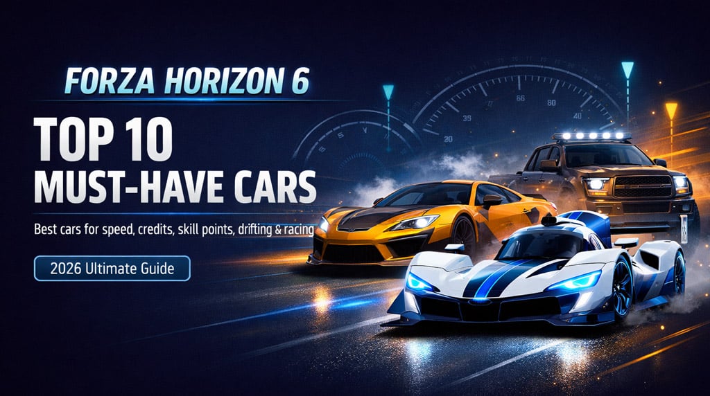 Forza Horizon 6 Best Cars Must-Have Cars for Racing, Credits, Skill Points, Drifting, and Top Speed