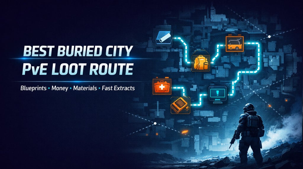 ARC Raider Best Buried City PvE Loot Route Farming Blueprints, Coins, Materials