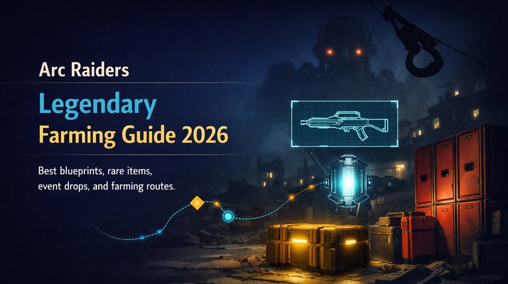 Arc Raiders Legendary Blueprint & Item Farming Guide: Best Drops, Routes, and Scrappy Rewards