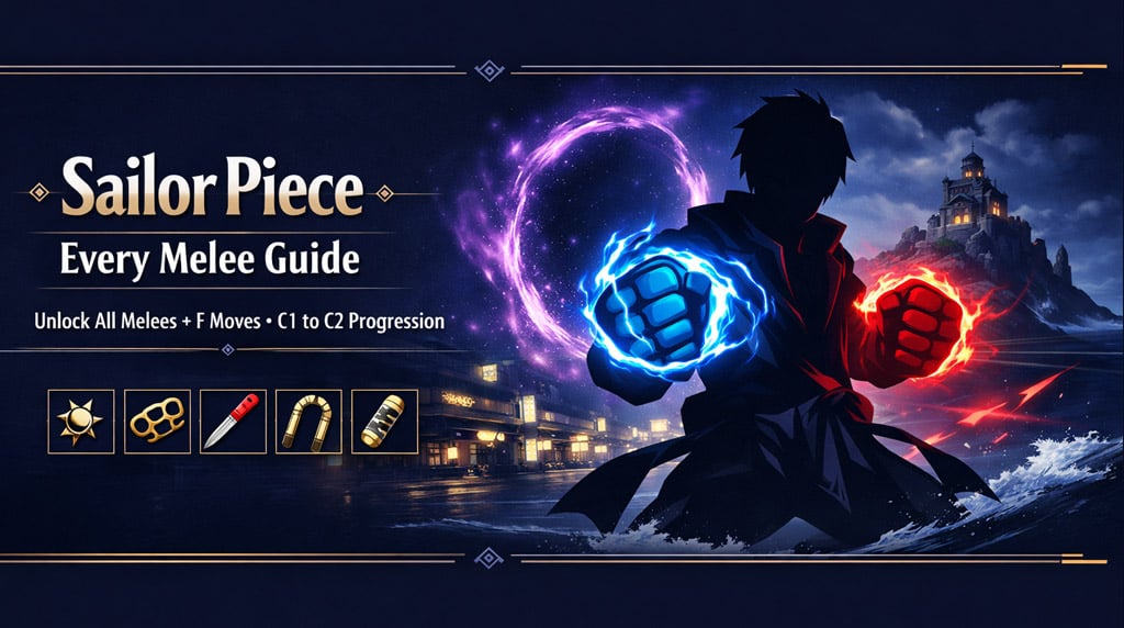 How to Unlock Sailor Piece Melees, Boss Item and F Moves?