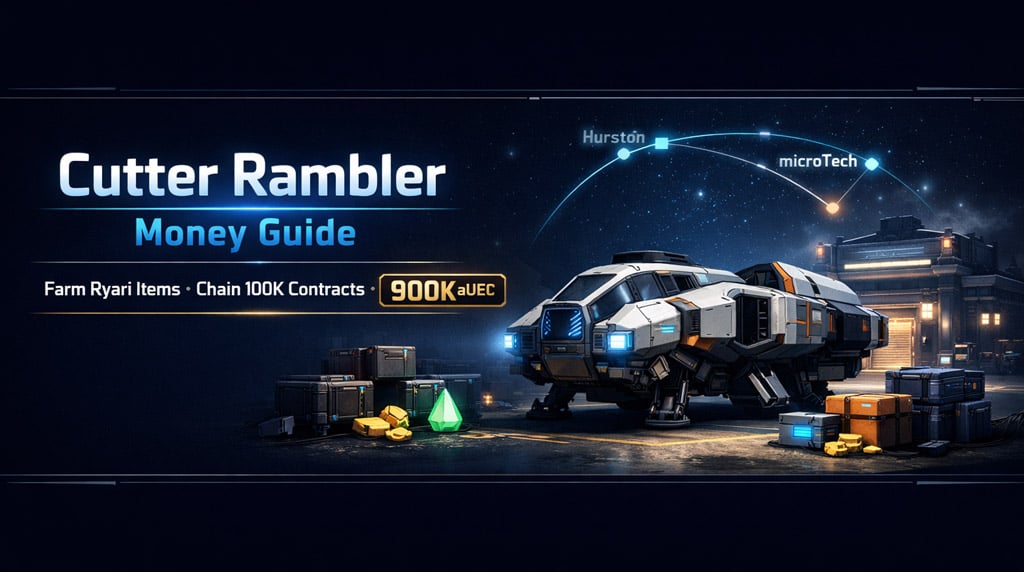 Star Citizen 4.8 Cutter Rambler Money Guide: Earn aUEC with Ryari Delivery Missions