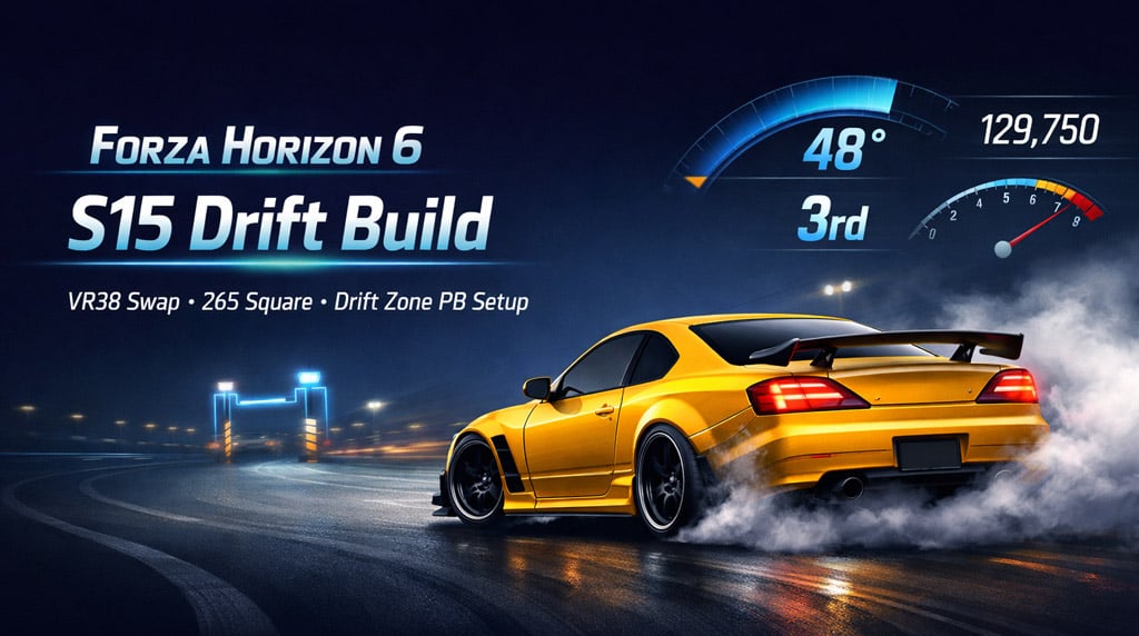 Forza Horizon 6 S15 Drift Build Guide: Best Nissan Silvia Tune for Drift Zones