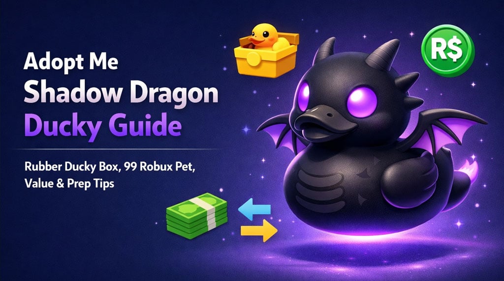 Adopt Me Shadow Dragon Ducky Update Guide: Rubber Ducky Box, Cost ...